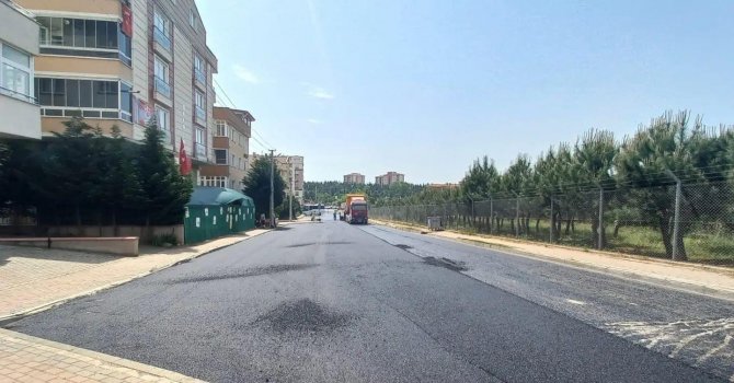 Gebze’de Asfalt Serim Çalışmaları Sürüyor