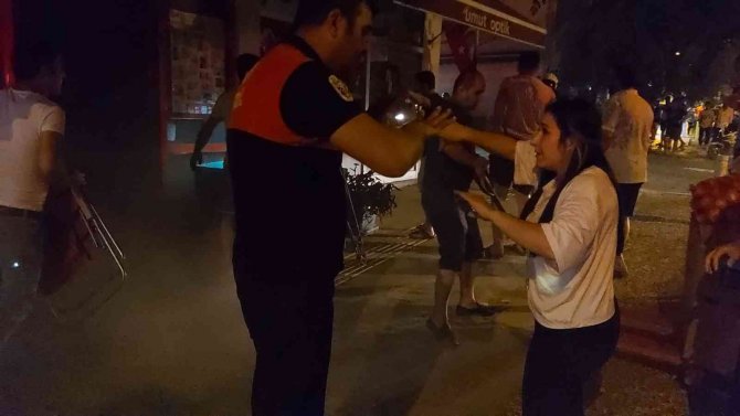 Datça’da Bir Zincir Market Şubesinde Çıkan Yangında Maddi Hasar Meydana Geldi