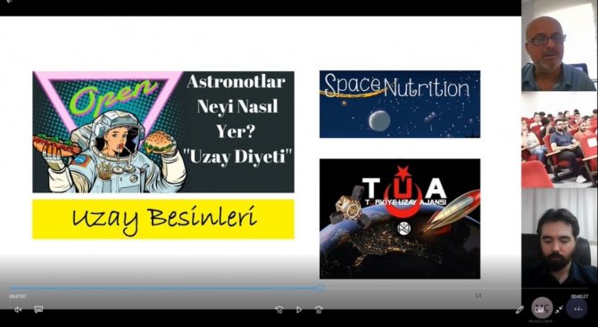 Tubi̇f’te “Uzayda Gastronomi” İsimli Söyleşi