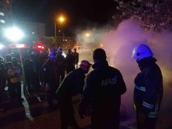 Van’da Bina Tahliye Ve Yangın Söndürme Tatbikatı