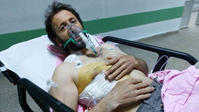 İ̇nşaat Ustasının Omzuna İsabet Eden Yorgun Mermi Ağır Yaraladı