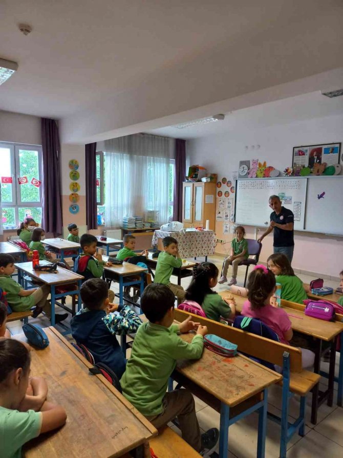İ̇lkokul Öğrencileri Çevre Dostu Okul Eğitimi Aldı
