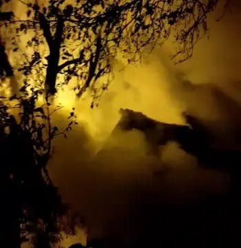 Artvin’de Gece Çıkan Yangında Ahır Ve Samanlık Kül Oldu