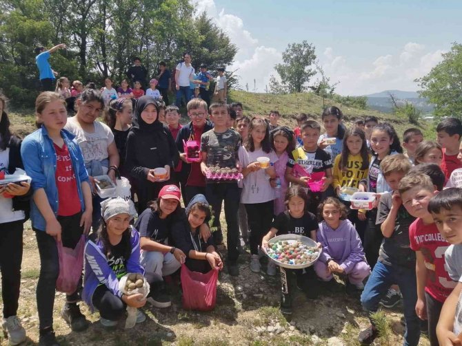 Binlerce Tohum Topu Toprakla Buluştu