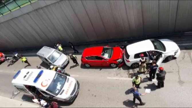 Bursa’da Zincirleme Kaza: 1 Yaralı