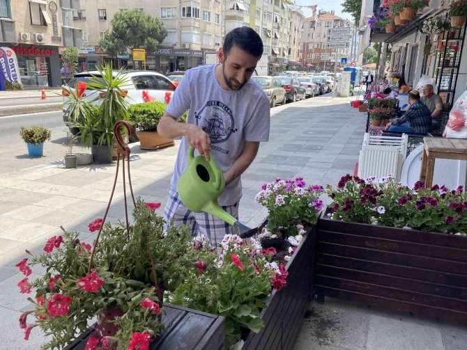 Pendik’te Yaşlı Kadınlar Çiçekleri Söke Söke Çaldılar