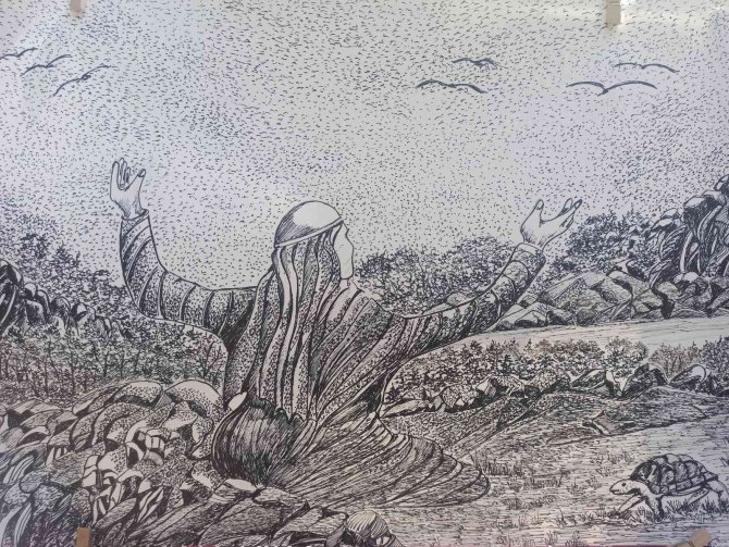 Hiçbir Eğitim Almadan Çizdiği Resimlerle Dikkat Çekiyor