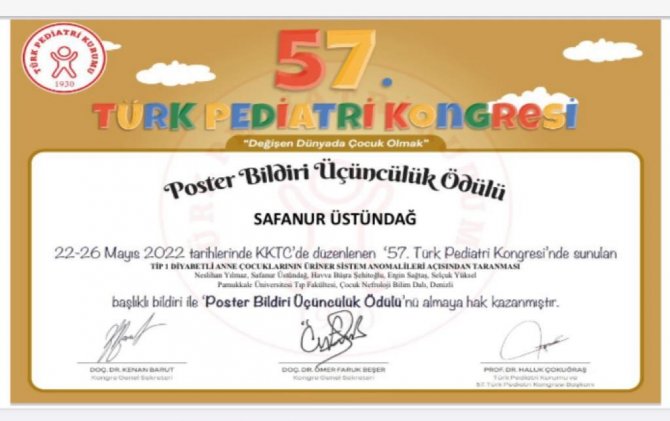 Paü Çocuk Nefroloji Bilim Dalı 57. Türk Pediatri Kongresinde Büyük Başarı