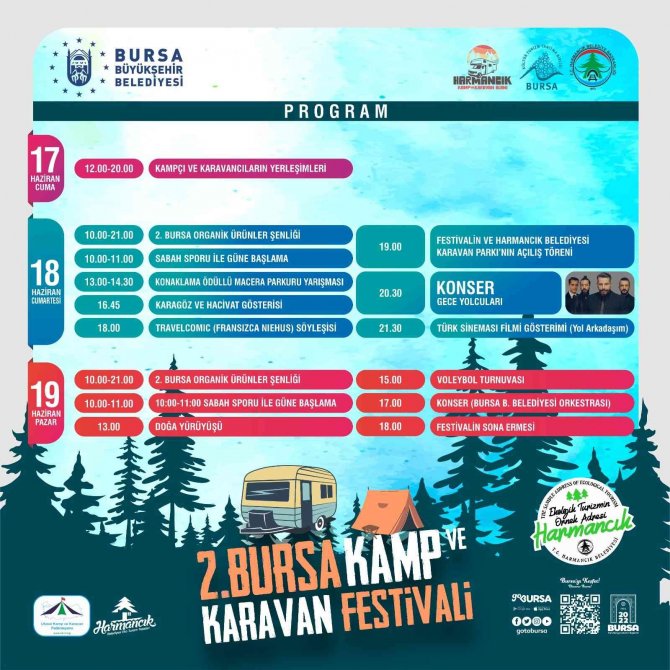 Kamp Ve Karavan Tutkunları Bursa’da Buluşuyor