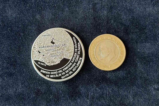 Karamanoğulları Dönemine Ait Dirhem Hatıra Para Olarak Bastırıldı