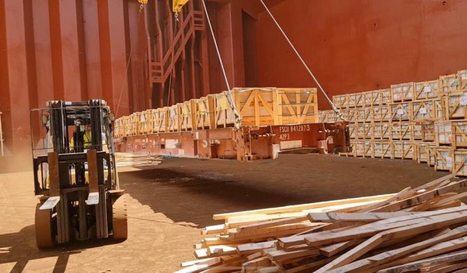 Hürok Mermer’in Gemisi George, Kütahya’dan Miami’ye Yolculuğunu Tamamladı