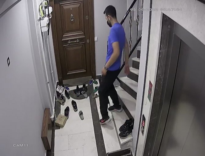 Küçükçekmece’de Bir Hırsız Ayakkabıları Seçerek Çaldı