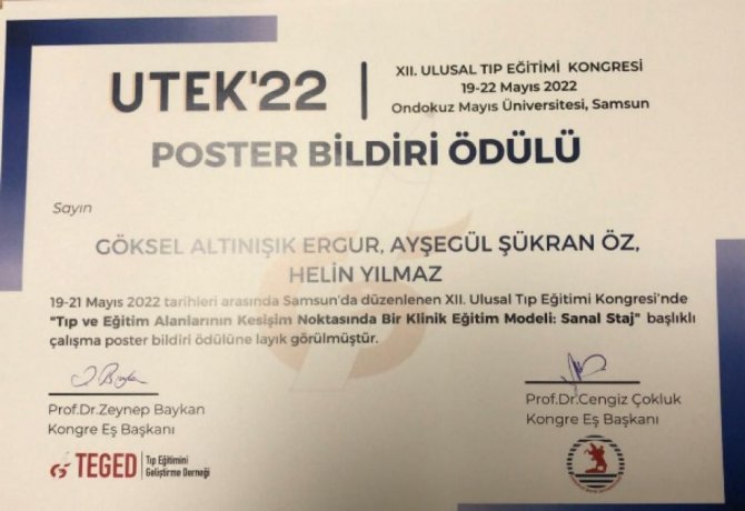 Paü Hastanesine Poster Ödülü