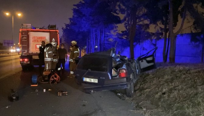 Tem Otoyolu’nda Feci Kaza: 1 Ölü, 1 Yaralı