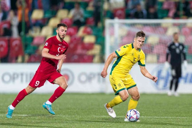 Uefa Uluslar C Ligi: Litvanya: 0 - Türkiye: 2 (İ̇lk Yarı)