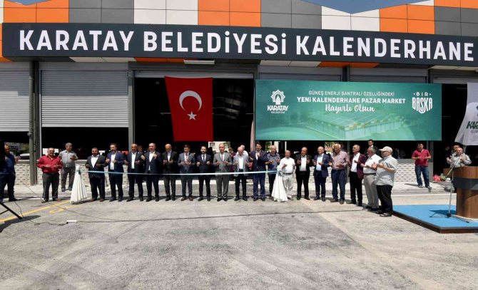 Karatay’da Kalenderhane Kapalı Pazar Marketi Hizmete Açıldı
