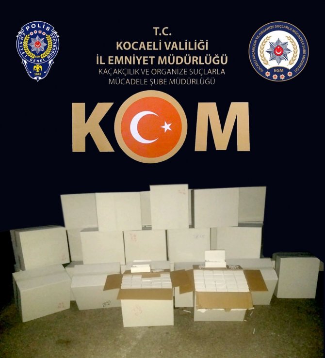 Kocaeli’de 1 Milyon 900 Adet Makaron Ele Geçirildi