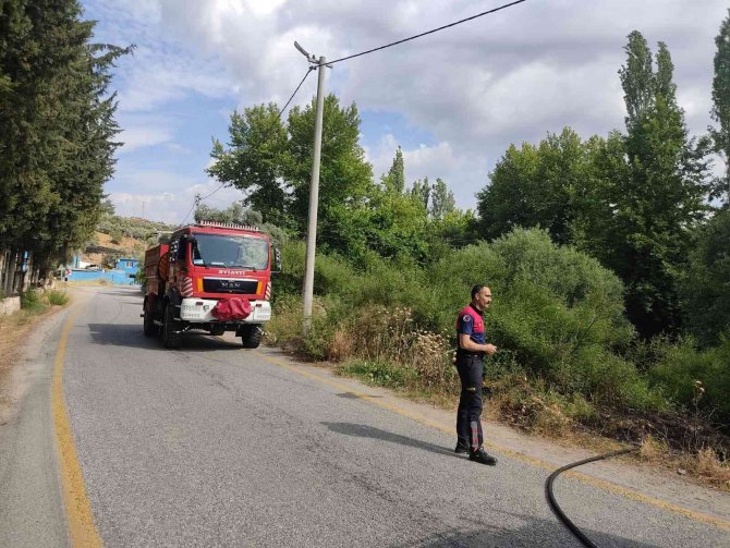 Efeler’de Arazi Yangını