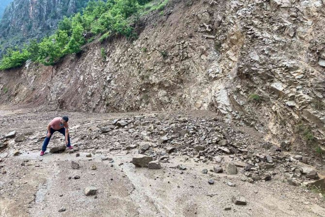 Gümüşhane’de Aşırı Yağış Sele Neden Oldu