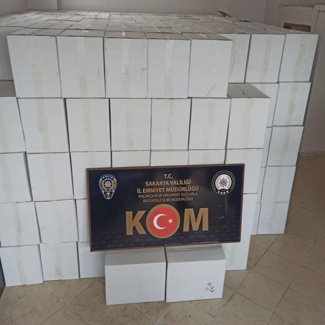 Sakarya’da 2 Ayrı Operasyon: 13 Milyon 275 Bin Makaron Ele Geçirildi
