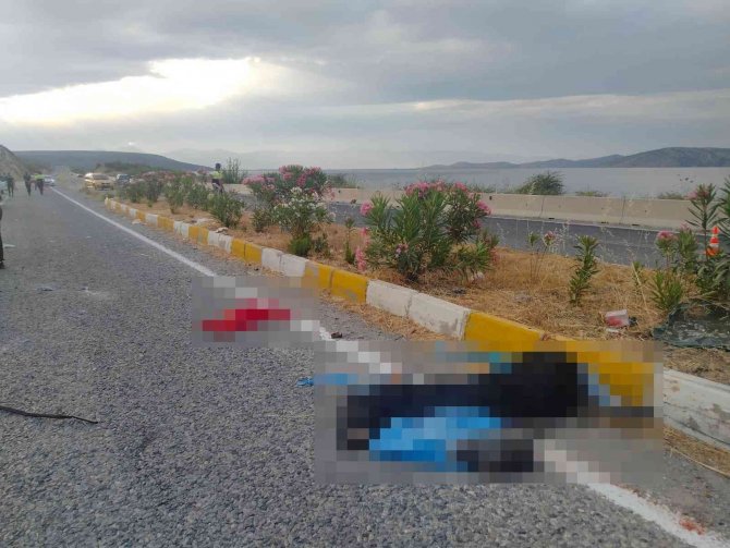 Aydın’da Karşı Şeride Geçen Otomobil Takla Attı: 1 Ölü, 4 Yaralı