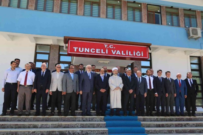 Diyanet İ̇şleri Başkanı Prof. Dr. Ali Erbaş Tunceli’de