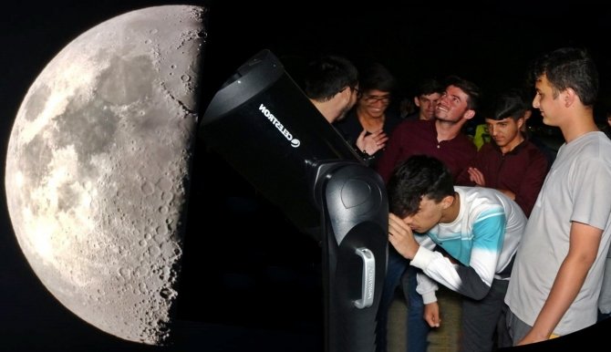 Yarım Ay Üzerinde Bulunan Kraterleri Yakından Görmek İçin Kurulan Teleskoplar İçin Birbirileriyle Yarıştılar