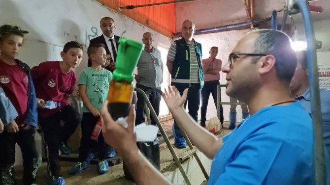 Öğrenciler Süt Üretimini Yerinde İncelediler