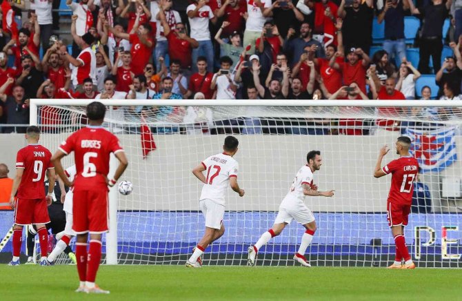 Uefa Uluslar C Ligi: Lüksemburg: 0 - Türkiye: 1 (İ̇lk Yarı)