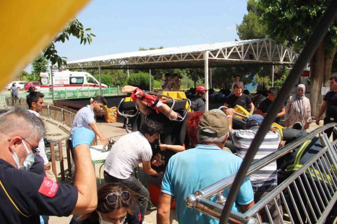 3 Çocuğun Lunaparkta Ölümden Döndüğü Anlar Kamerada