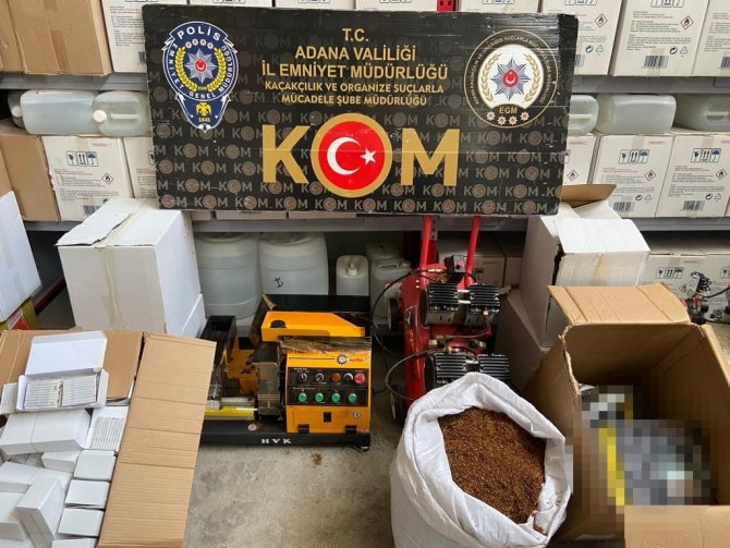 Adana’da Kaçakçılık Operasyonu