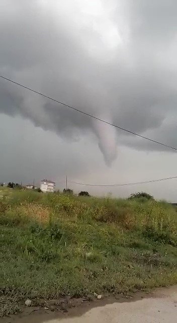 Amasya’da Hortum Ve Sel Dehşeti Kamerada