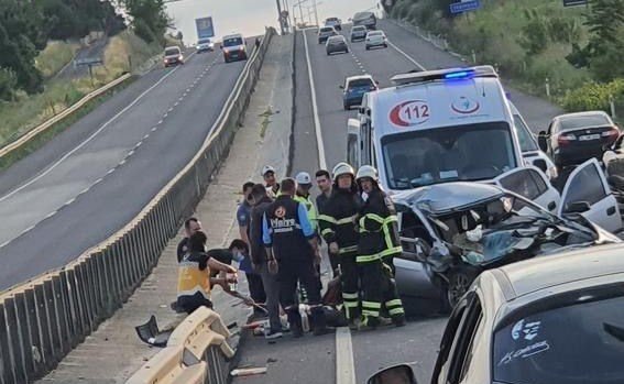 Tekirdağ’da Zincirleme Kaza: 1 Ölü, 2 Yaralı