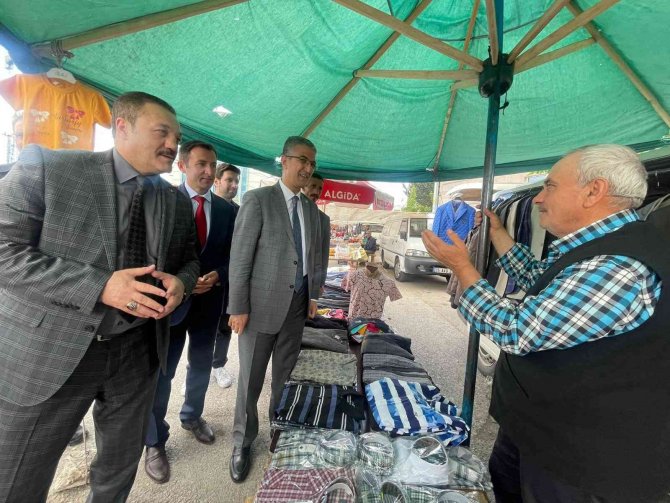 Mhp Den Pazar Esnafına Ziyaret