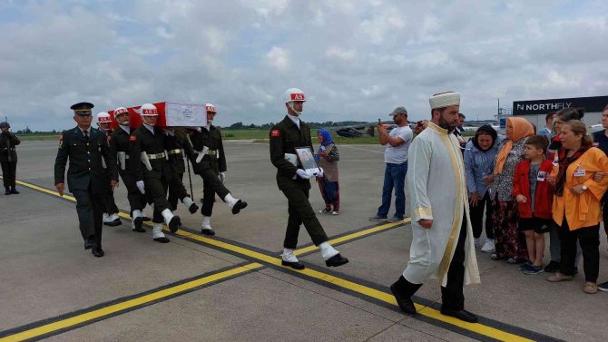 Ordulu Şehit Samsun’da Gözyaşları İçinde Karşılandı