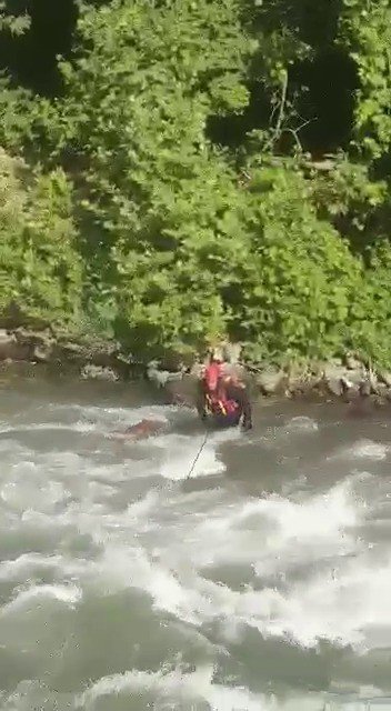Çayda Akıntıya Kapılan Sağlık Çalışanını Arama Çalışmaları Sürüyor