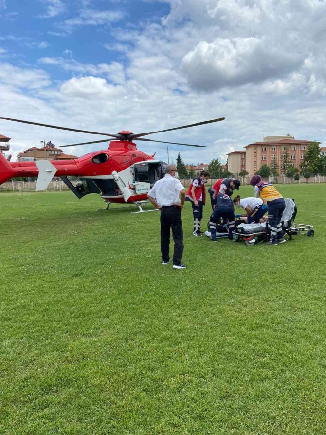 Kalp Rahatsızlığı Geçiren Adam Hava Ambulansıyla Alındı