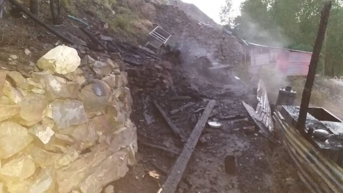 Demirkaş Köyünde Merek Yangını