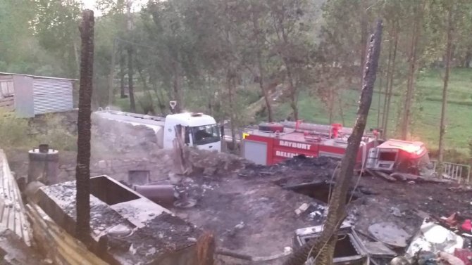 Demirkaş Köyünde Merek Yangını