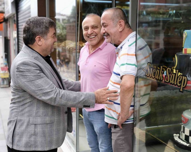 Esnafla Bir Araya Geldi, Şehre Birlikte Hizmet Mesajı Verdi