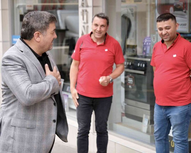 Esnafla Bir Araya Geldi, Şehre Birlikte Hizmet Mesajı Verdi