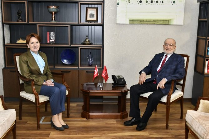 Akşener, Saadet Partisi Genel Başkanı Karamollaoğlu’nu Ziyaret Etti