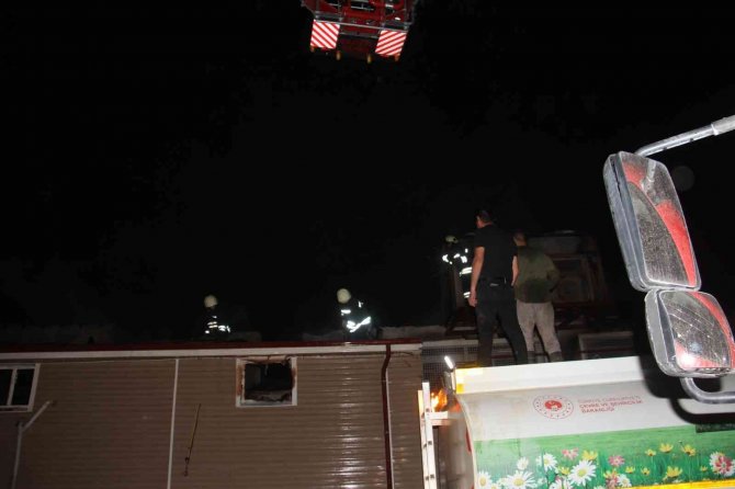 Konya’da Balık Fabrikası Alev Alev Yandı