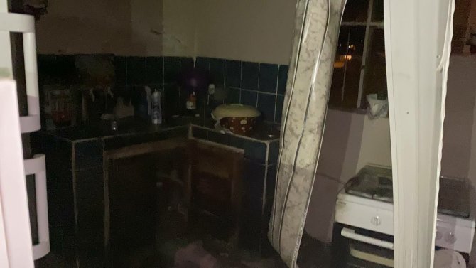 Tüp Patlaması Sonucu Mutfak Kullanılamaz Hale Geldi