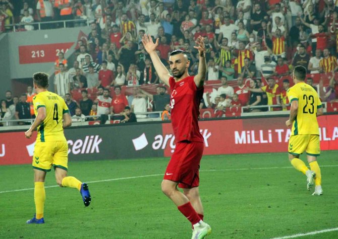 Uefa Uluslar C Ligi: Türkiye: 1 - Litvanya: 0 (İ̇lk Yarı)