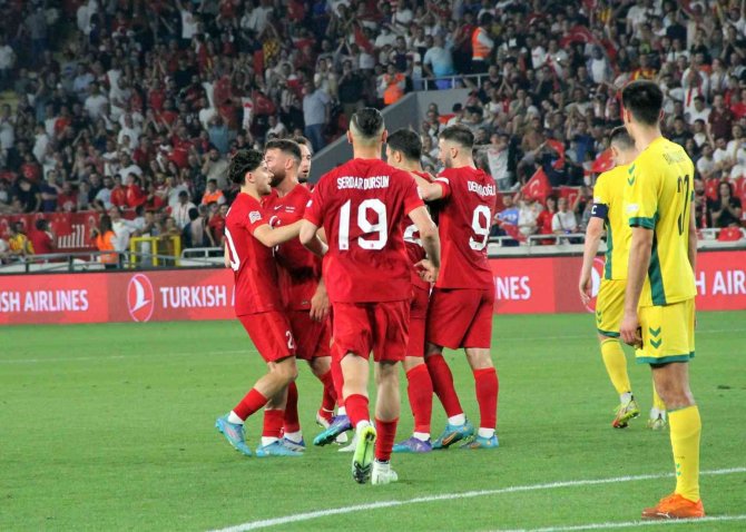 Uefa Uluslar C Ligi: Türkiye: 1 - Litvanya: 0 (İ̇lk Yarı)