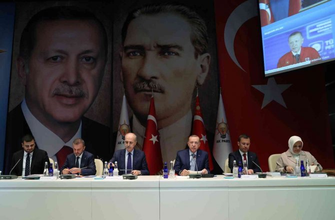 Ak Parti Merkez Karar Ve Yönetim Kurulu (Mkyk) Toplantısı Cumhurbaşkanı Recep Tayyip Erdoğan Başkanlığında Ak Parti Genel Merkezi’nde Başladı.