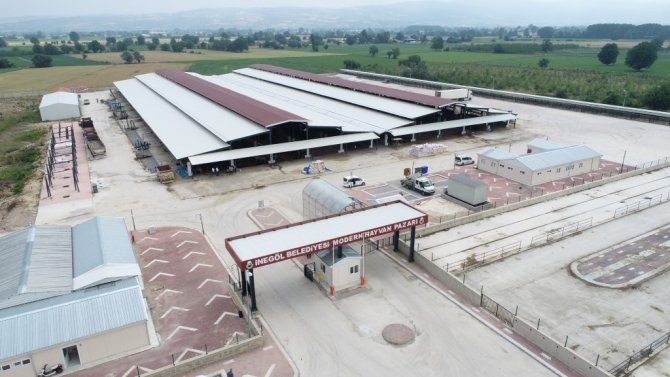 İ̇negöl Hayvan Pazarında Kurbanlıklar Satışa Çıktı