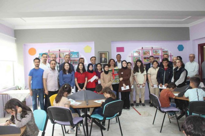 İ̇nebolu’da İlkokula Kazandırılan Kütüphane Törenle Açıldı