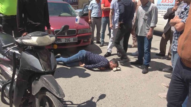 Otomobil İle Motosiklet Çarpıştı: 1 Yaralı